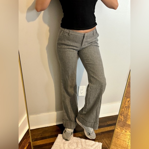 Walter Gray Wool flare lined wide leg pants - Picture 3 of 8